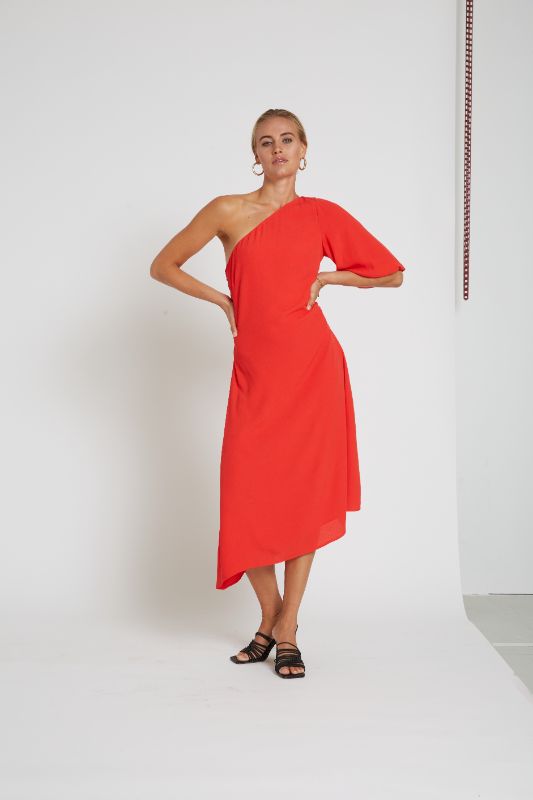 Bruuns Bazaar punainen Lilli mekko