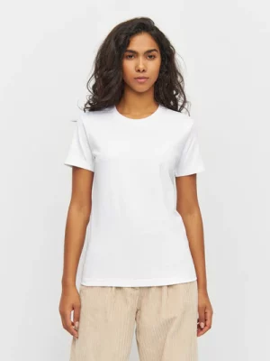 Knowledge Cotton naisten valkoinen T-paita