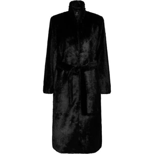 Crown naisten musta pitkä takki